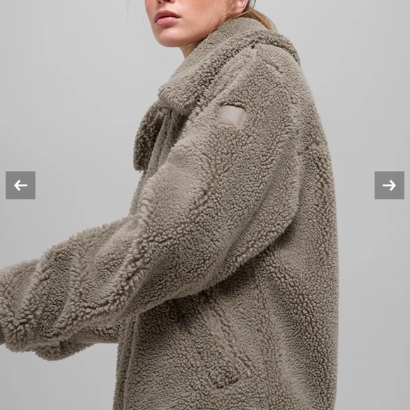 ALO Yoga Sherpa Downtown Jacket in Light Cocoa XXS - Picture 5 of 5